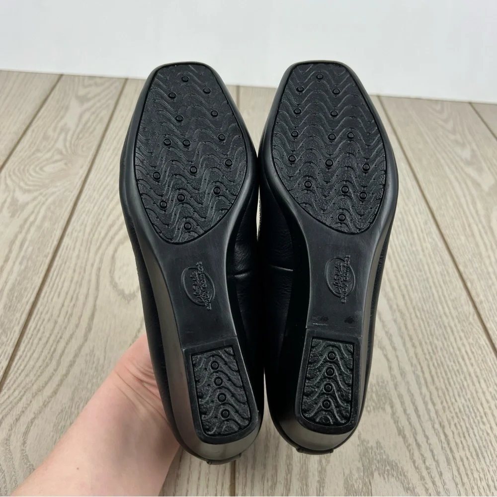 Life Stride Simply Comfort Groovy Wedge Slip On 7W Black Cowgirl $60